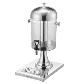 VEVOR Beverage Dispenser, 2.1 Gallon Drink Dispenser for Parties, Stainless Steel + Plastic Juice Dispensers with Spigot Ice Chamber Tray