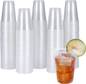 300 Pack 9oz Clear Plastic Cups, Disposable Mouthwash Cups, Ideal for Whiskey, Drinking Tasting, Food Samples