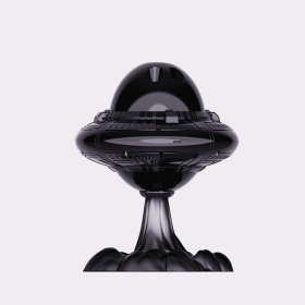 Flying Saucer Starry Sky Projection Light, Indoor Ambient Lighting Decoration (Option: Black)