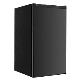 VEVOR Mini Fridge, 3.2 Cu.Ft, Single Door Compact Refrigerator, Adjustable Temperature, Glass Shelf, Energy Efficient Small Refrigerator (Default: Default)