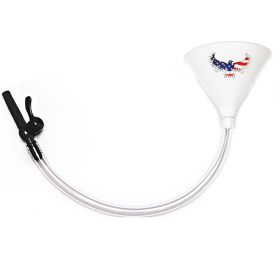 American Eagle Beer Bong with Valve (Color: White, Tubing Size: 3 Feet)